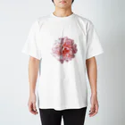 Neo_louloudi(ネオルルディ)の薔薇/Pink Rose Regular Fit T-Shirt