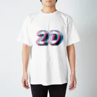 しぶき   やのアナグリフ2D Regular Fit T-Shirt