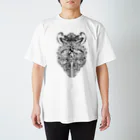 913WORKS WEB SHOP SUZURIのオナガミズアオと人骨と眼球_Tシャツ Regular Fit T-Shirt