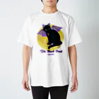 くろねこ倶楽部の月夜のブラックデビル（薄色地） Regular Fit T-Shirt