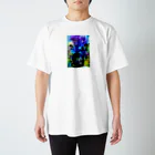 あおいろどりのあおいろどり　アルコールインクアート スタンダードTシャツ