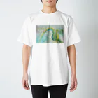 自由空間の鳥と城 Regular Fit T-Shirt