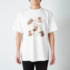 カワウソとフルーツのBaby Otters スタンダードTシャツ
