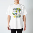 piyopiyobrandのセキセイインコいろいろ Regular Fit T-Shirt