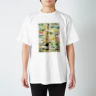 ohkamiのohkami 油絵アートデザイン Regular Fit T-Shirt