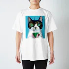 のっぴきならない。ラインスタンプ発売中ののっぴきならない/保護猫モッチー Regular Fit T-Shirt