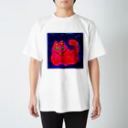 むちまるの赤い猫 Regular Fit T-Shirt