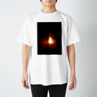 基本的に食べ物の店の火の神 スタンダードTシャツ