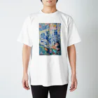 ironosekainyanのねことゼンタングル Regular Fit T-Shirt