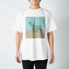 ナポリのSUZURIの恐竜とうさちゃん Regular Fit T-Shirt