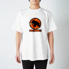 Wild  MammothのWM Tシャツ　白×オレンジ スタンダードTシャツ