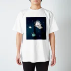 ナポリのSUZURIの宇宙飛行士うさちゃん スタンダードTシャツ