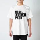 HOTEL LOVELY PARK 公式ショップのHOTEL LOVELY PARK ロゴ（モノトーン） スタンダードTシャツ