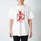 スタジオ・ボウズの疫病退散・角大師（元三大師）D スタンダードTシャツ