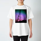 znaphicの#電柱のある風景 スタンダードTシャツ