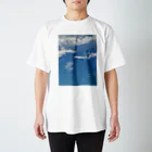 青い空の青空と雲 スタンダードTシャツ