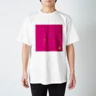 sakekoのハデなピンクの将棋盤 スタンダードTシャツ