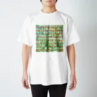 WAMI ARTの埴輪と土偶と銅鐸たくさん(緑) Regular Fit T-Shirt