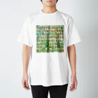 WAMI ARTの埴輪と土偶と銅鐸たくさん(緑) スタンダードTシャツ