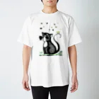 なみなみ・しずかの子猫と蝶 スタンダードTシャツ