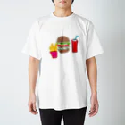 Yumicoco artshopのハンバーガーセット Regular Fit T-Shirt