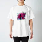 ハチノショップ　スズリ店のあごかゆいドラゴン Regular Fit T-Shirt