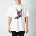 Momojiの犬画のフレブル15 スタンダードTシャツ