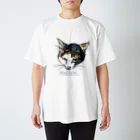キノコさん太郎の三毛猫 スタンダードTシャツ