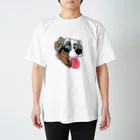My dog storyのbordercollie ブルーマール＆タン Regular Fit T-Shirt