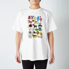 麦畑のアニマルプリント（下手な絵） Regular Fit T-Shirt