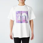 おやすみツインテールの宇宙にゃんこ Regular Fit T-Shirt