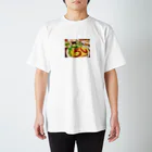 チーズおかきちゃん🟡のうし Regular Fit T-Shirt