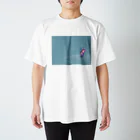 となり町のペントロー。のオクトパス•ハグ　水色 スタンダードTシャツ