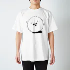 osam0508の白　まんまるポメラニアン Regular Fit T-Shirt