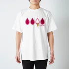 frmeowのTear Drop[Red-Bengal] Regular Fit T-Shirt