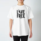 ikinagraphieのLIVE FREE スタンダードTシャツ