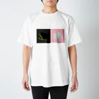 ビタミンB2のまんまるなねこ(黒/白) Regular Fit T-Shirt