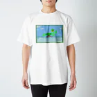 かめんちゅ(亀人)のTUNAGU(アメリカン甲羅干しさわやかお顔ver) スタンダードTシャツ