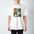 萩岩睦美のグッズショップのT　シャーロットの花園 Regular Fit T-Shirt