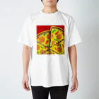 16th_MoonNightのpizza 部分 スタンダードTシャツ