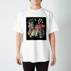 星月猫　徳島洋子のキキちゃんTシャツ　猫とキノコ Regular Fit T-Shirt