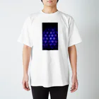 UNIVERSEの青幾何学 Regular Fit T-Shirt