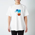 【全盲の絵描き】オバケのタムタムの【全盲の画家】玉のりゾウさん Regular Fit T-Shirt