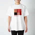 まるよし絵画教室の四角い赤い スタンダードTシャツ