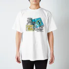 蒲田MAP埋めさんぽSHOPの蒲田MAP埋めさんぽロゴ スタンダードTシャツ