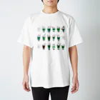 3to10 Online Store SUZURI店のクリームソーダ先輩14人前+コーヒーフロート先生 Regular Fit T-Shirt