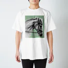 馬の絵の画家　斉藤いつみの馬の素描Tシャツ11 スタンダードTシャツ