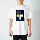 WAMI ARTの花火見る黒猫 Regular Fit T-Shirt