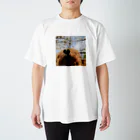 ささみの日常のももちゃんが見る景色〜桜〜 Regular Fit T-Shirt