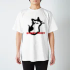 MERRY HURRYのニャリーさん（ハチワレ） Regular Fit T-Shirt